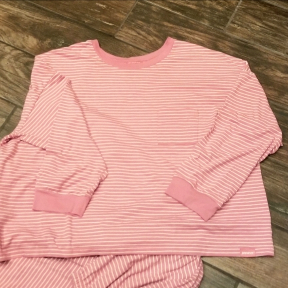 Joyspun 2 Piece  ROSE Pajama Set (Women 3X)Long Sleeve Soft Sleepwear W/Pockets - Picture 2 of 10
